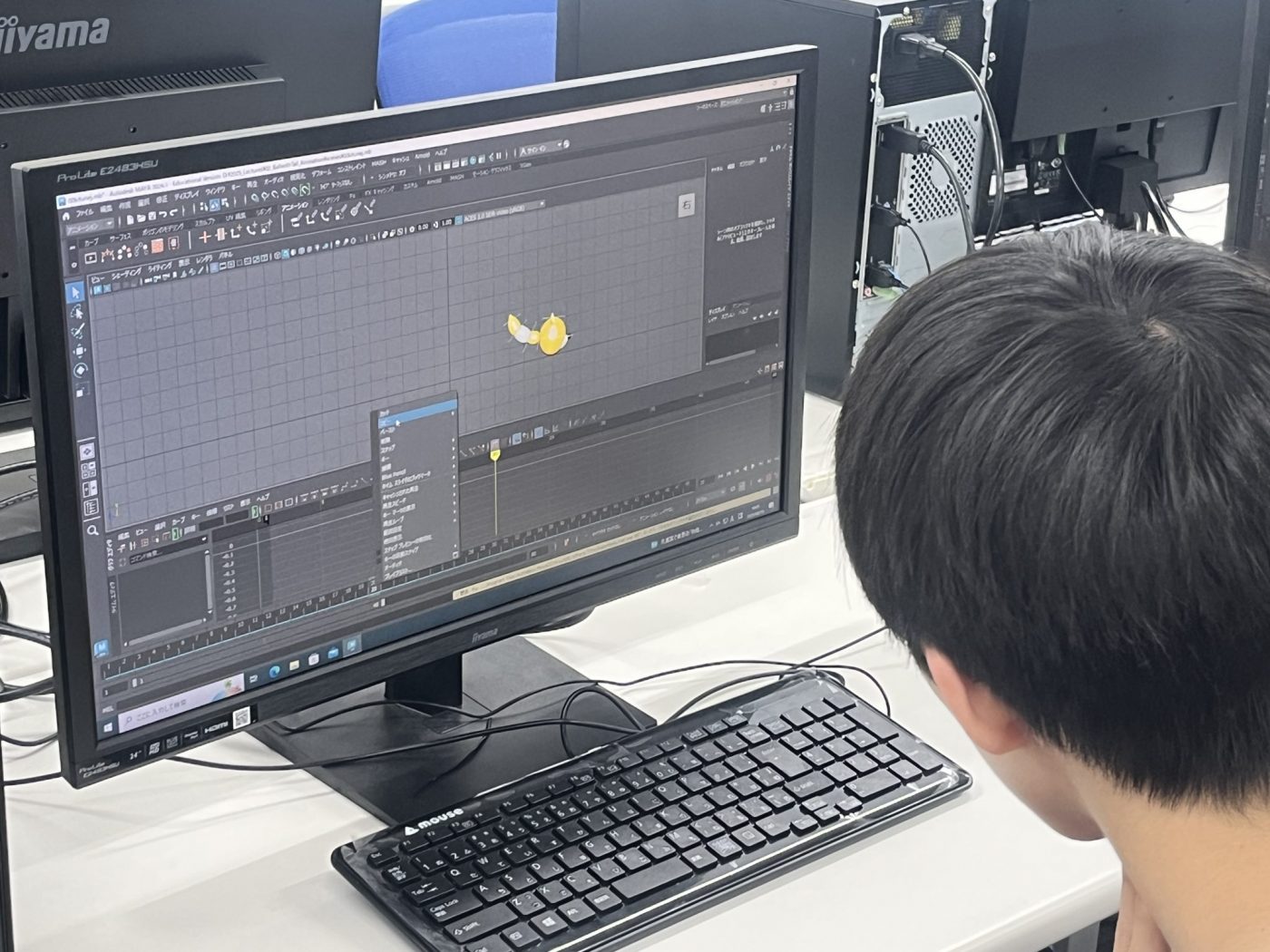 育英館大学とのデジタルフューチャー選択の様子