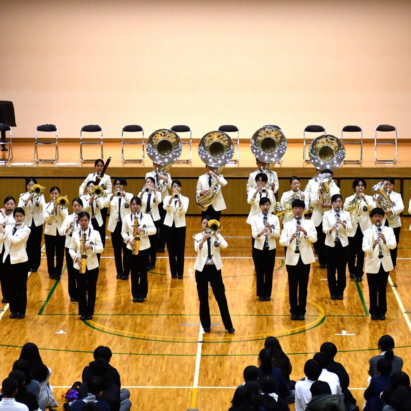 木津中で演奏会：吹奏楽部〈重点クラブ〉