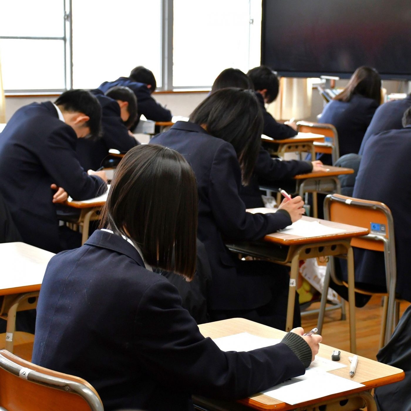 １・２年生対象の模試を実施しました