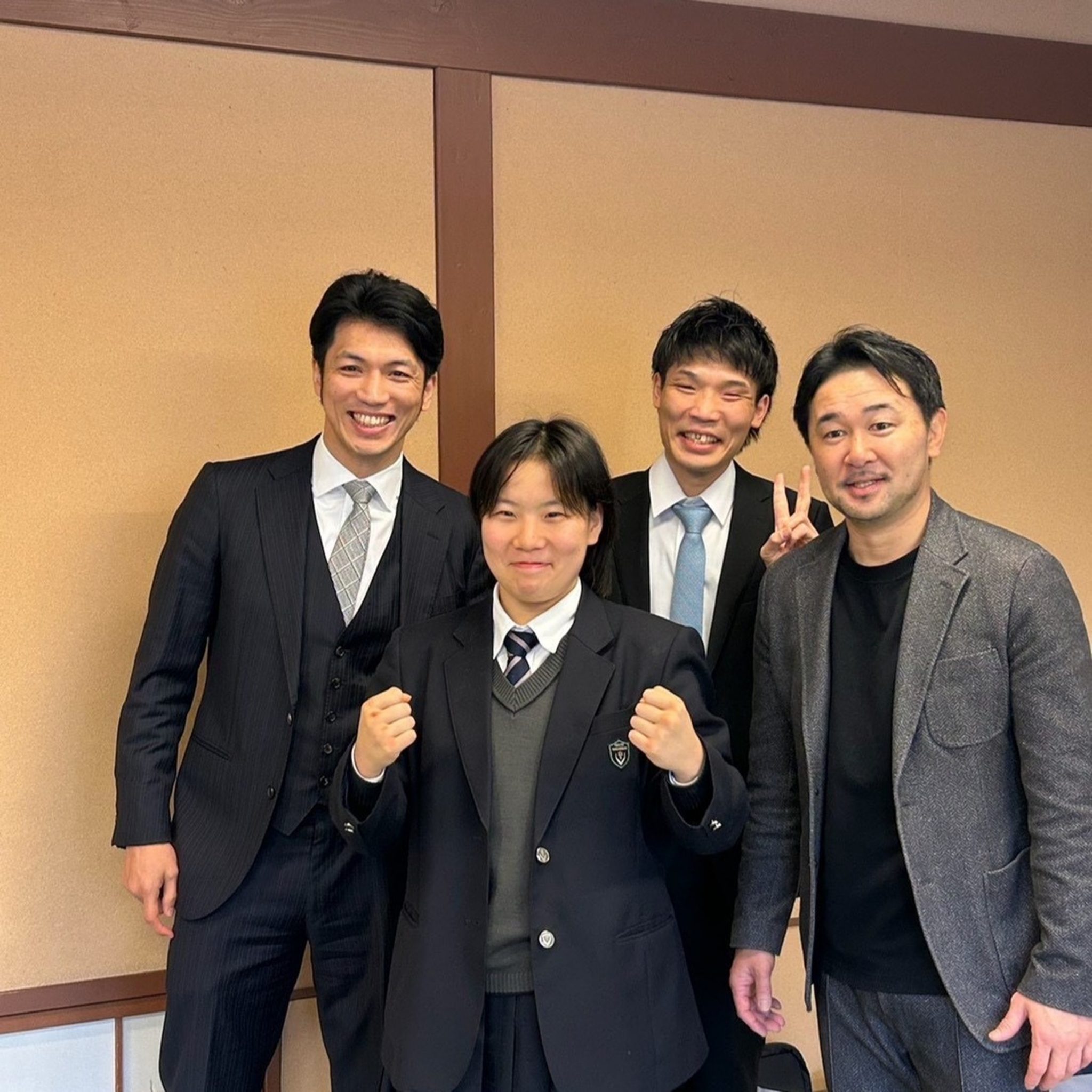 卒部式に世界チャンピオンが来てくれました：ボクシング部 | 京都廣学