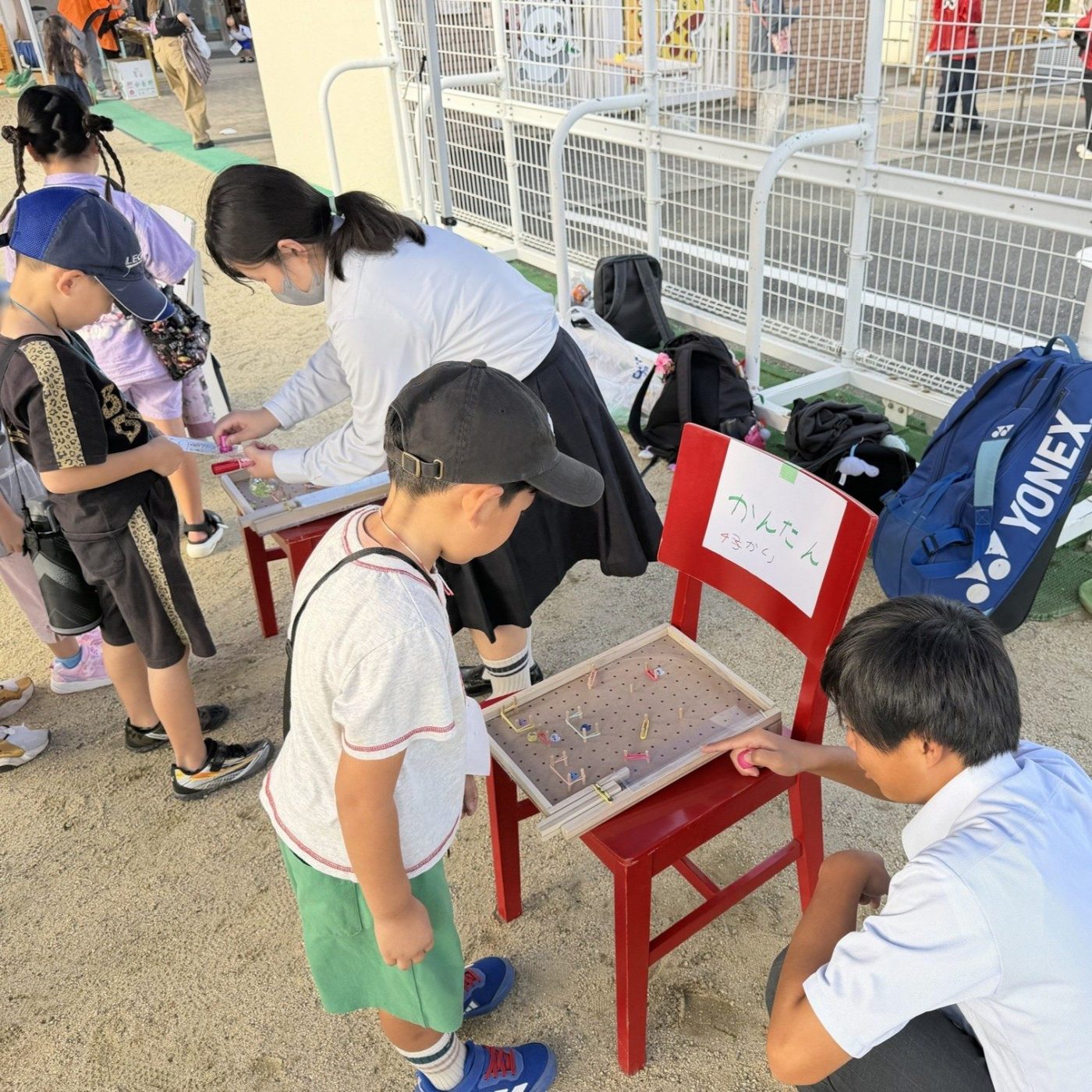 こまだ保育所「秋祭り」に生徒会が参加しました